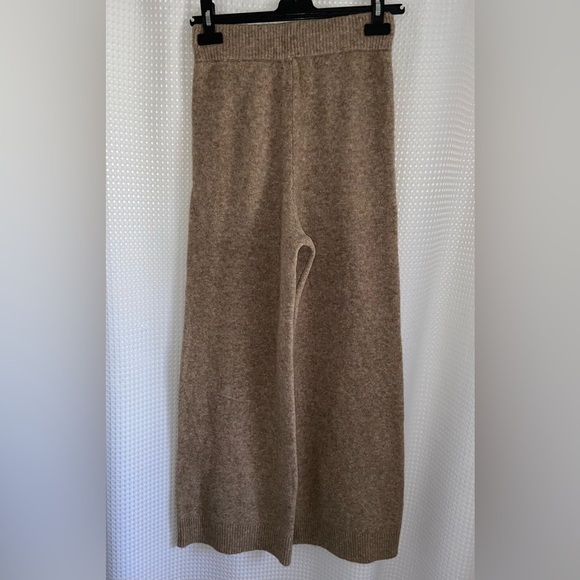 Women’s ZARA light brown knit flared TROUSERS pants size small - Picture 13 of 16